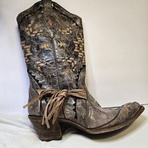 Women's Corral Western Heeled Boots - Brown and Tan